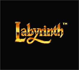 Title screen of Labyrinth on the MSX 2.