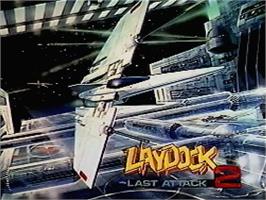 Title screen of Laydock 2: Last Attack on the MSX 2.