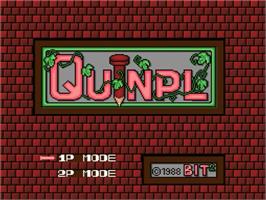 Title screen of Quinpl on the MSX 2.