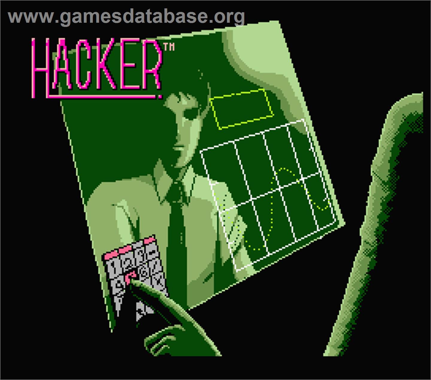 Hacker - MSX 2 - Artwork - Title Screen