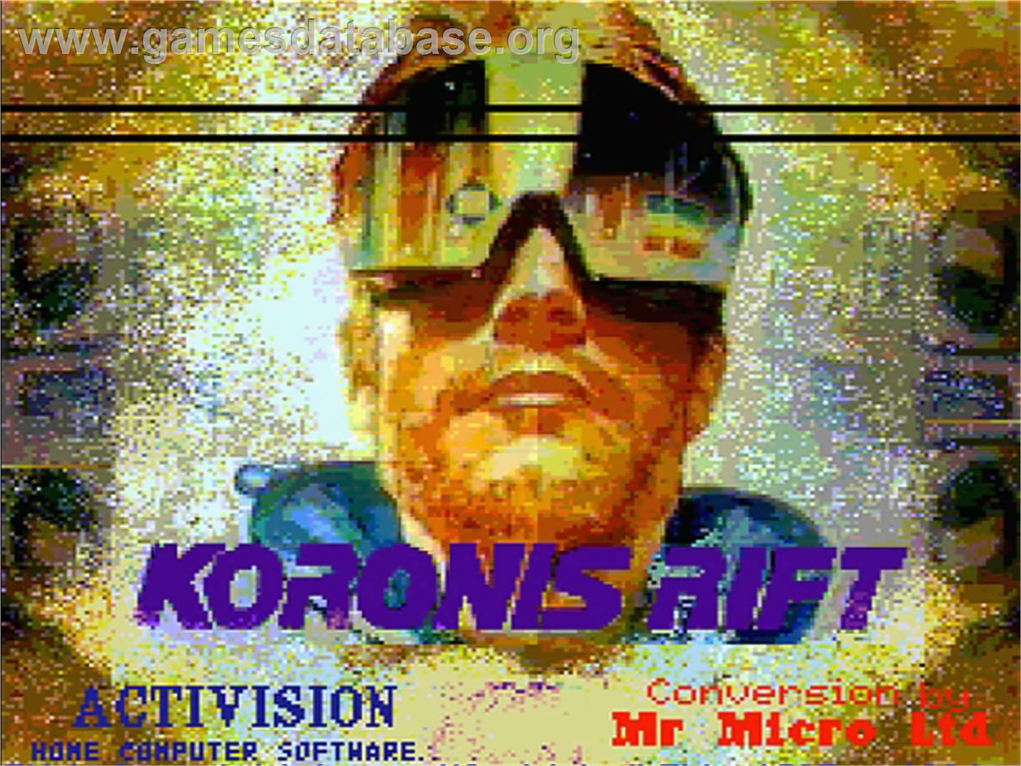 Koronis Rift - MSX 2 - Artwork - Title Screen