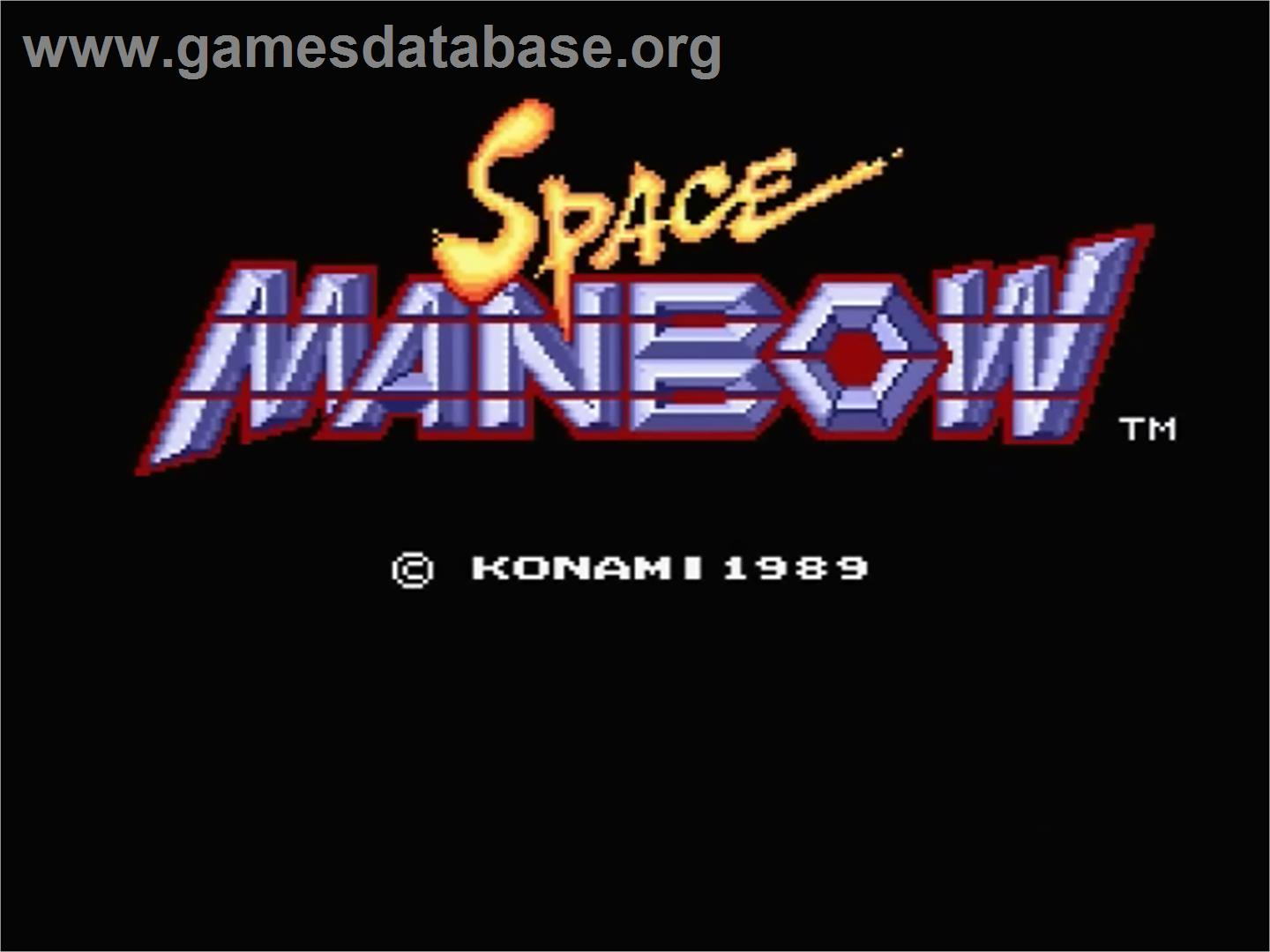Space Manbow - MSX 2 - Artwork - Title Screen