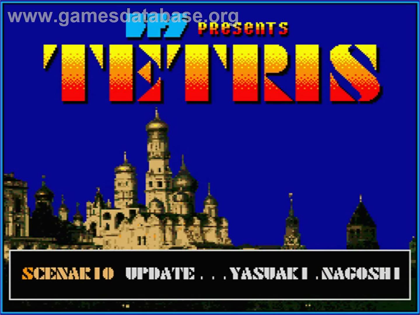 Tetris - MSX 2 - Artwork - Title Screen