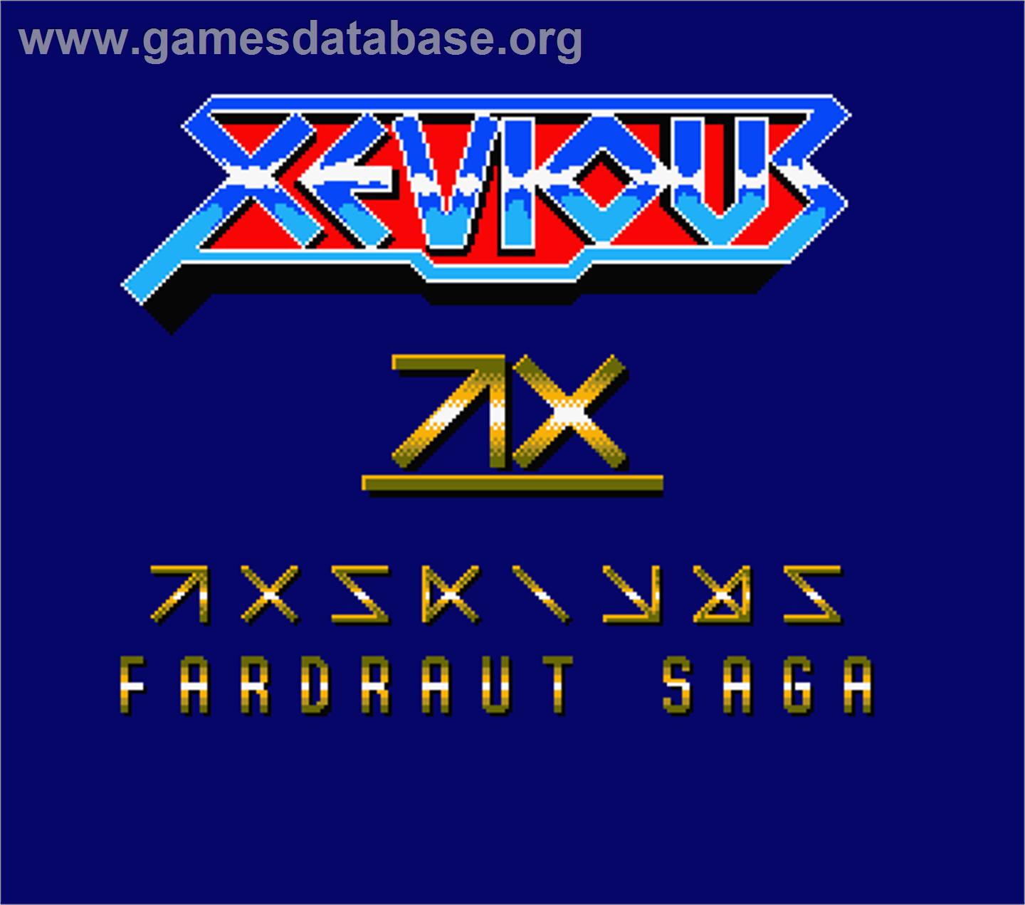 Xevious: Fardraut Saga - MSX 2 - Artwork - Title Screen