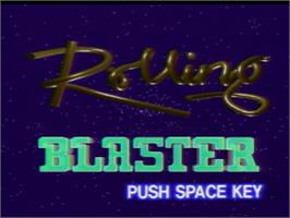 Title screen of Rolling Blaster on the MSX Laserdisc.