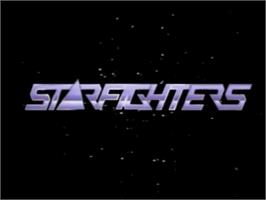 Title screen of Starfighters on the MSX Laserdisc.
