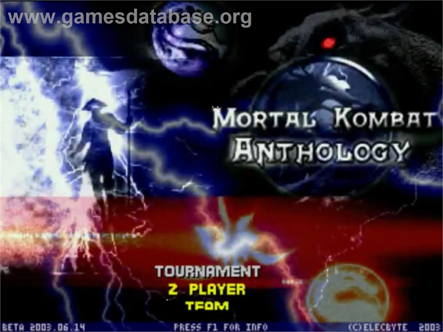 Mortal Kombat Anthology - MUGEN - Artwork - Title Screen