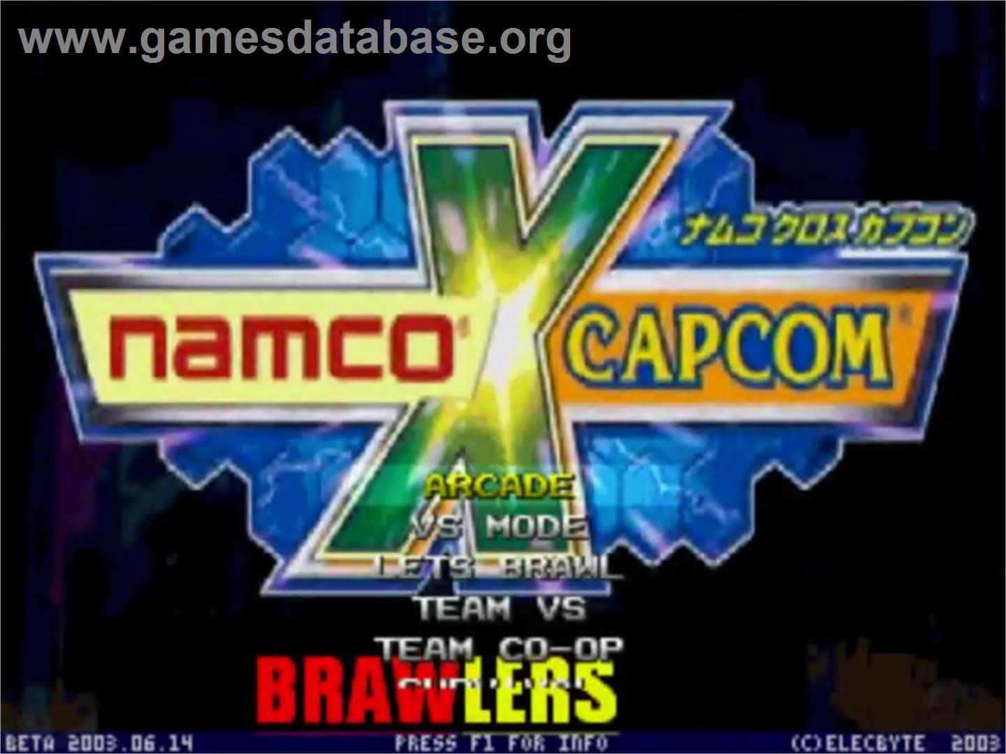 Namco X Capcom Brawlers - MUGEN - Artwork - Title Screen
