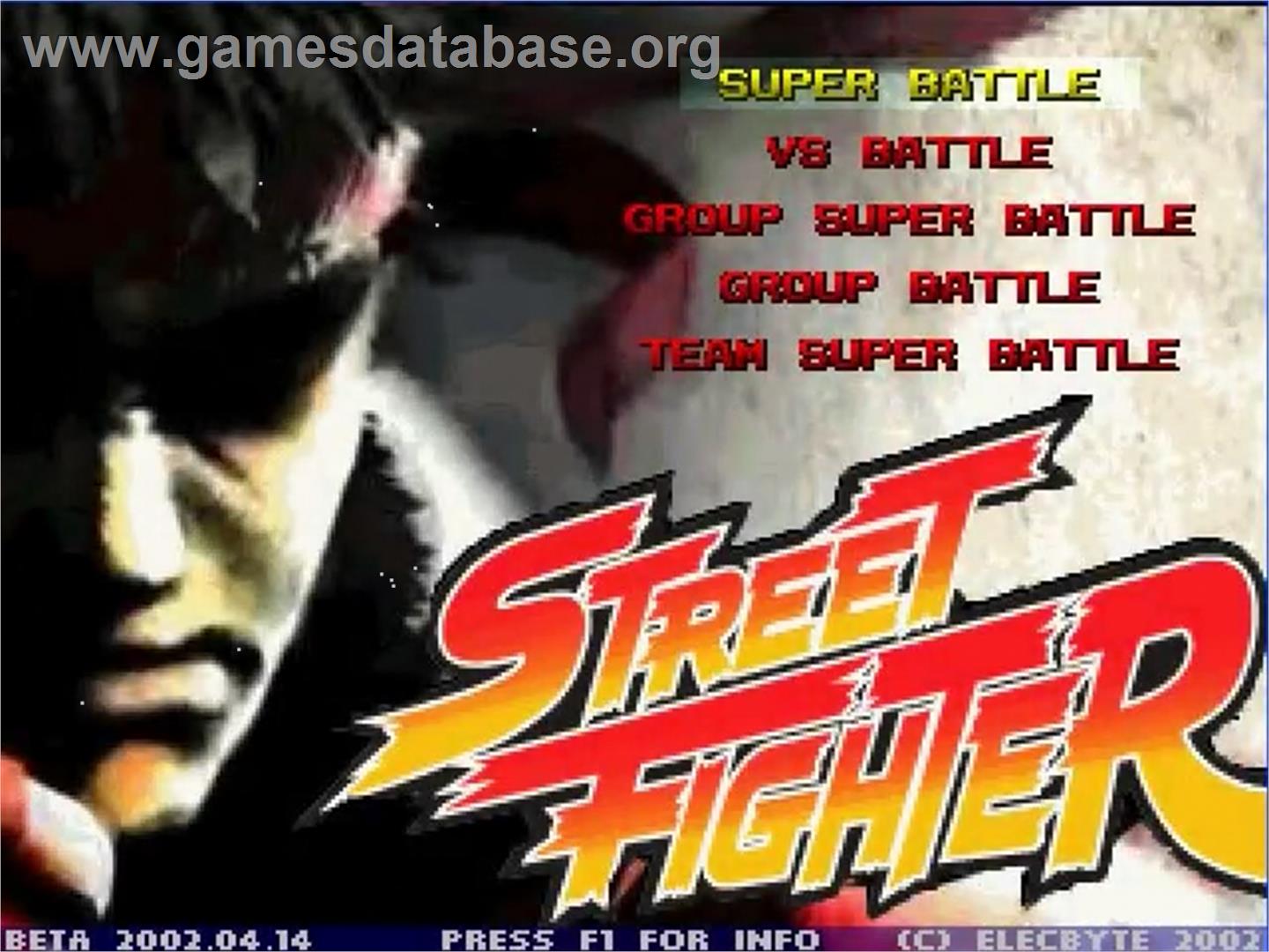 Street Fighter Mugen - MUGEN - Artwork - Title Screen