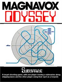 Box cover for Submarine on the Magnavox Odyssey.