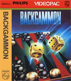 Box cover for Backgammon on the Magnavox Odyssey 2.