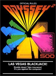 Box cover for Las Vegas Blackjack on the Magnavox Odyssey 2.