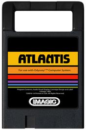 Cartridge artwork for Atlantis on the Magnavox Odyssey 2.