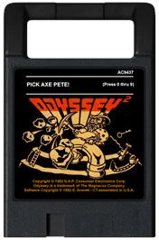 Cartridge artwork for Pick Axe Pete on the Magnavox Odyssey 2.