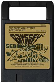 Cartridge artwork for The Great Wall Street Fortune Hunt on the Magnavox Odyssey 2.