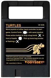 Cartridge artwork for Turtles on the Magnavox Odyssey 2.