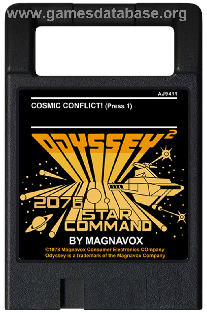 Cosmic Conflict! - Magnavox Odyssey 2 - Artwork - Cartridge