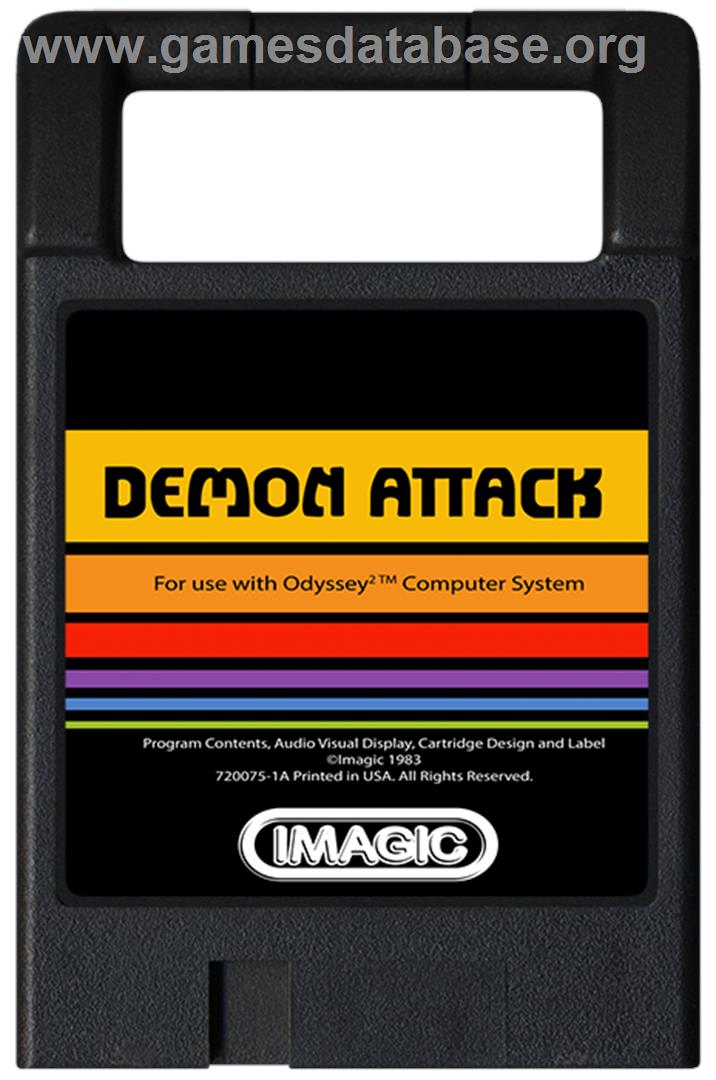 Demon Attack - Magnavox Odyssey 2 - Artwork - Cartridge