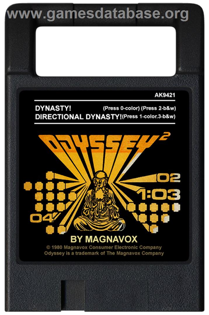 Dynasty! - Magnavox Odyssey 2 - Artwork - Cartridge