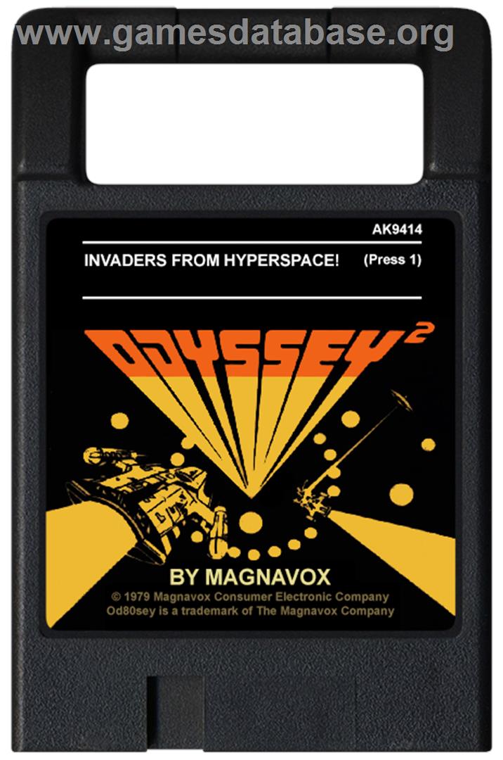 Invaders from Hyperspace! - Magnavox Odyssey 2 - Artwork - Cartridge