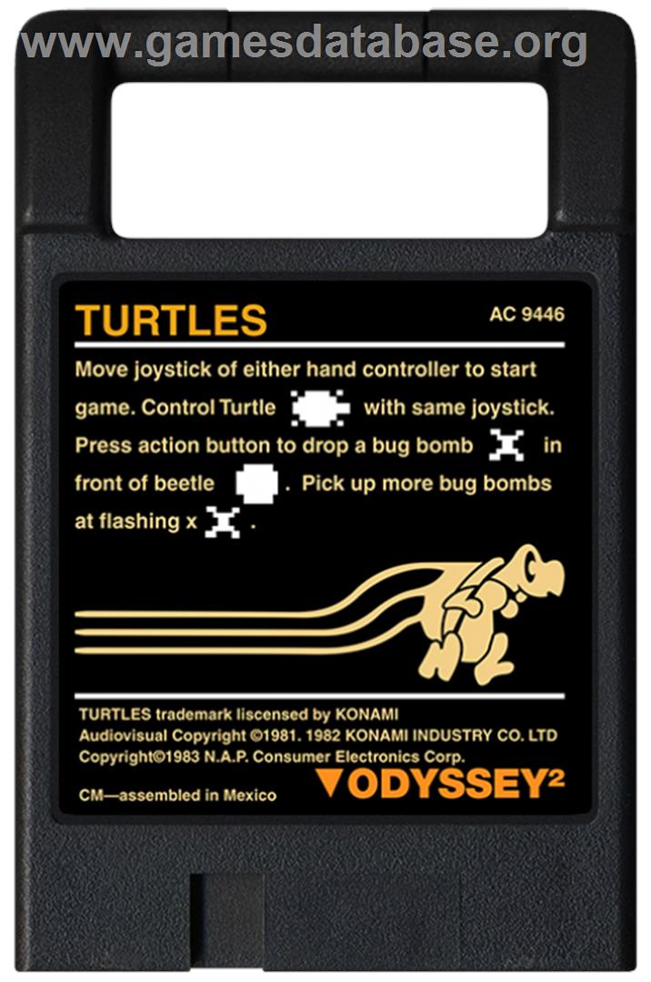 Turtles - Magnavox Odyssey 2 - Artwork - Cartridge