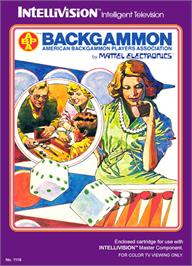 Box cover for ABPA Backgammon on the Mattel Intellivision.