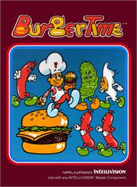 Box cover for Burger Time on the Mattel Intellivision.