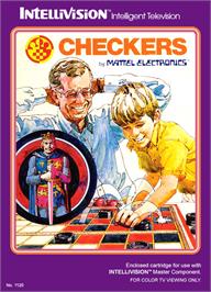Box cover for Checkers on the Mattel Intellivision.