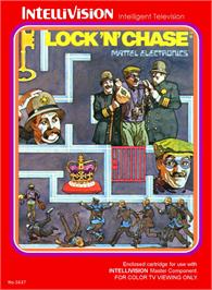 Box cover for Lock'n'Chase on the Mattel Intellivision.