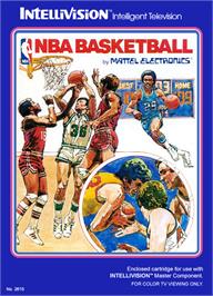 Box cover for NBA Basketball on the Mattel Intellivision.