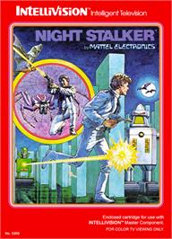 Box cover for Night Stalker on the Mattel Intellivision.