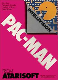 Box cover for Pac-Man on the Mattel Intellivision.