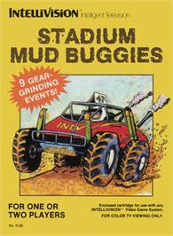 Box cover for Stadium Mud Buggies on the Mattel Intellivision.