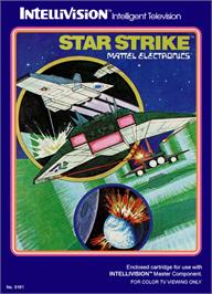 Box cover for Star Strike on the Mattel Intellivision.