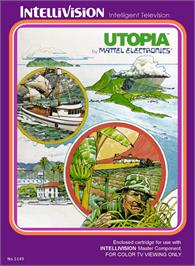 Box cover for Utopia on the Mattel Intellivision.