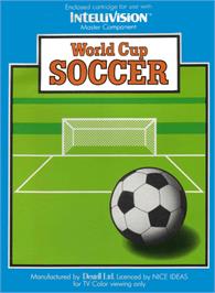 Box cover for World Cup Soccer on the Mattel Intellivision.