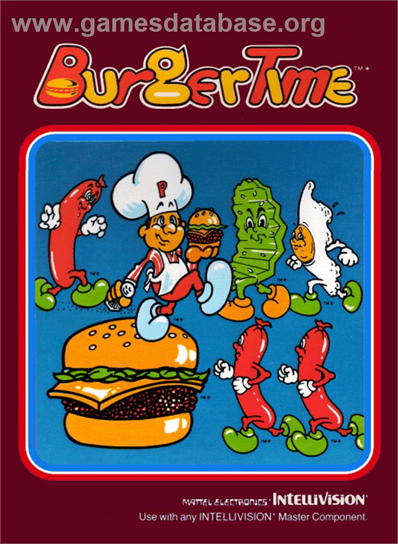 Burger Time: New Levels Hack - Mattel Intellivision - Artwork - Box