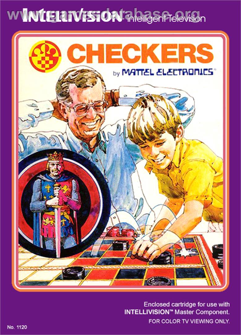 Checkers - Mattel Intellivision - Artwork - Box