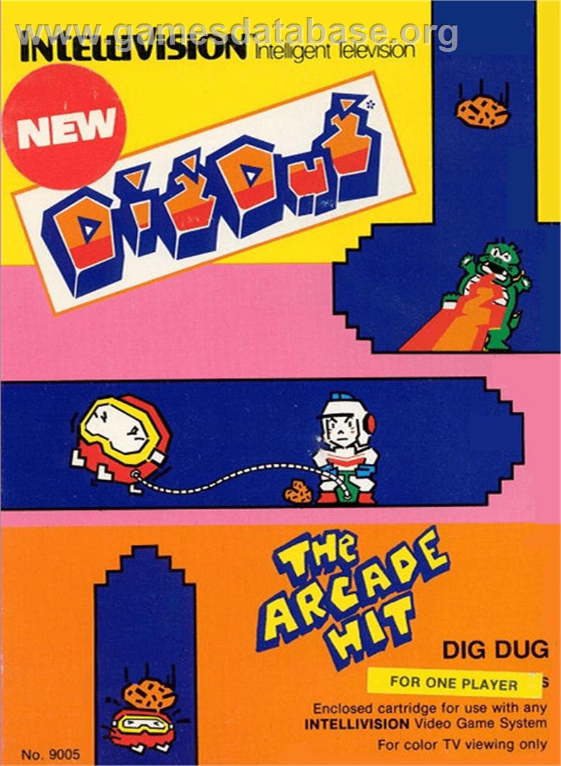 Dig Dug - Mattel Intellivision - Artwork - Box