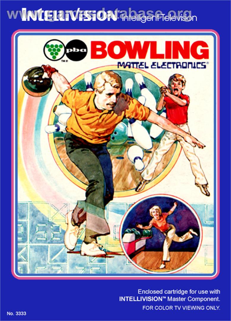 PBA Bowling - Mattel Intellivision - Artwork - Box
