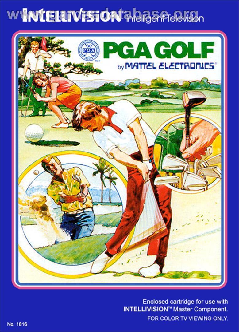 PGA Golf - Mattel Intellivision - Artwork - Box