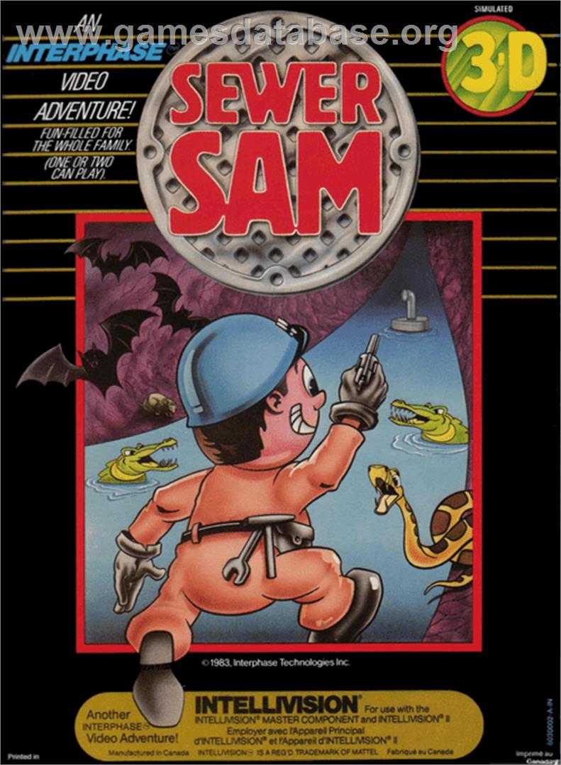 Sewer Sam - Mattel Intellivision - Artwork - Box