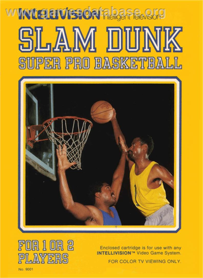 Slam Dunk: Super Pro Basketball - Mattel Intellivision - Artwork - Box