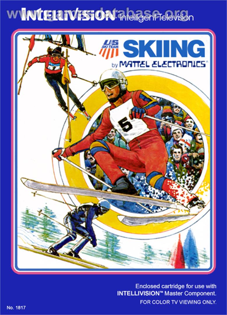 U.S. Ski Team Skiing - Mattel Intellivision - Artwork - Box