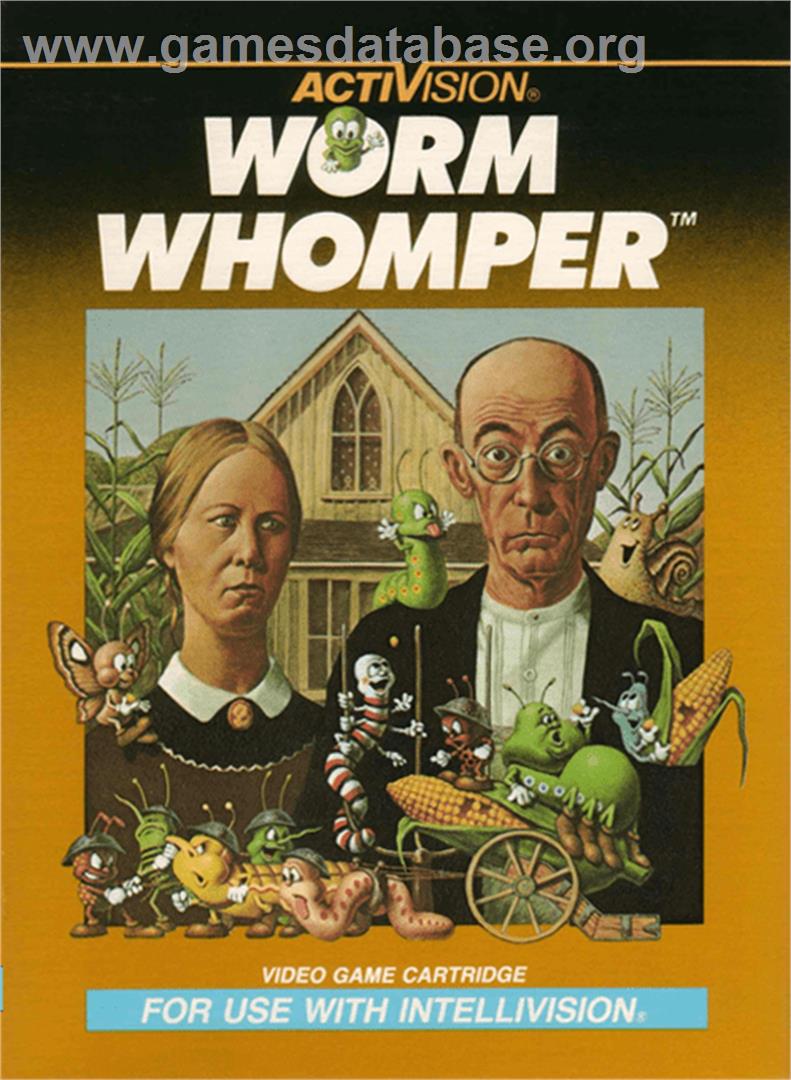 Worm Whomper - Mattel Intellivision - Artwork - Box
