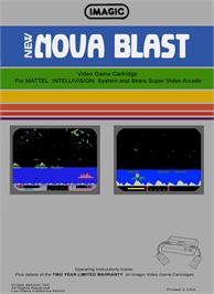 Box back cover for Nova Blast on the Mattel Intellivision.
