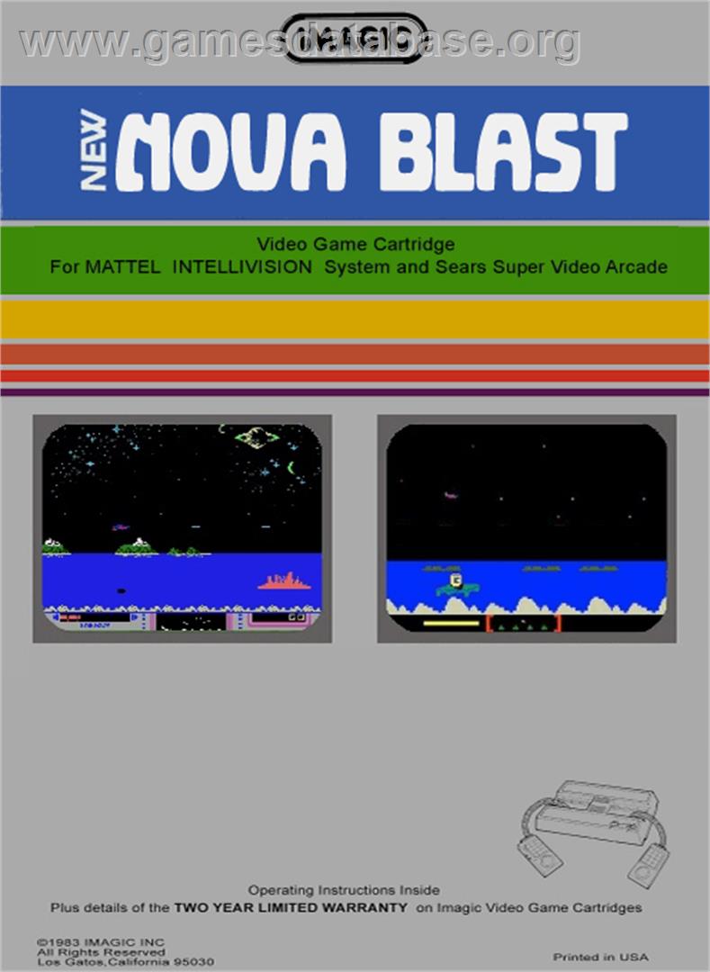 Nova Blast - Mattel Intellivision - Artwork - Box Back