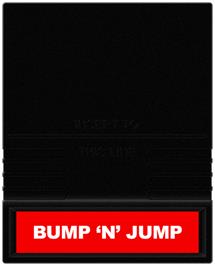 Cartridge artwork for Bump 'n' Jump on the Mattel Intellivision.