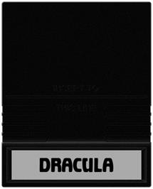 Cartridge artwork for Dracula on the Mattel Intellivision.