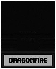 Cartridge artwork for Dragon Fire on the Mattel Intellivision.